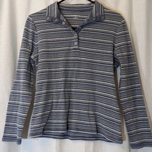 Striped Collared Long Sleeve Shirt